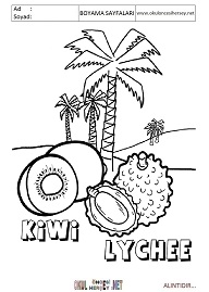 ingilizce boyama sayfaları